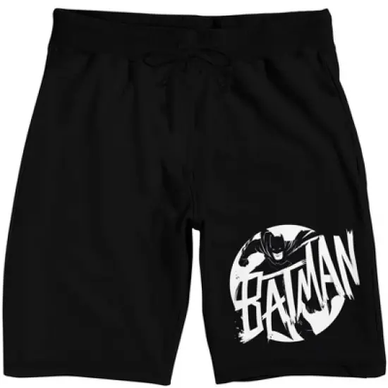Batman Spotlight Men's Black Sleep Pajama Shorts image {4}