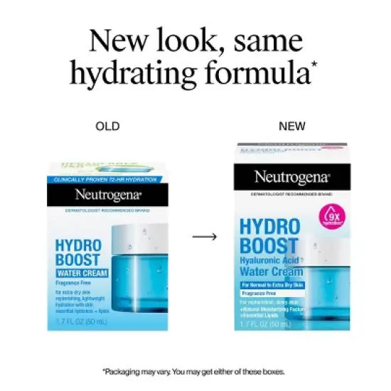 Neutrogena Hydro Boost Water Face Cream with Hyaluronic Acid - Fragrance Free image {9}