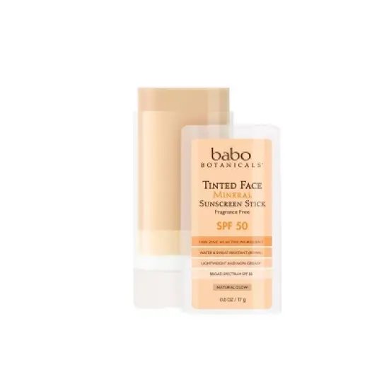 Babo Botanicals Tinted Face Mineral Sunscreen Stick - SPF 50 - 0.6oz image {2}