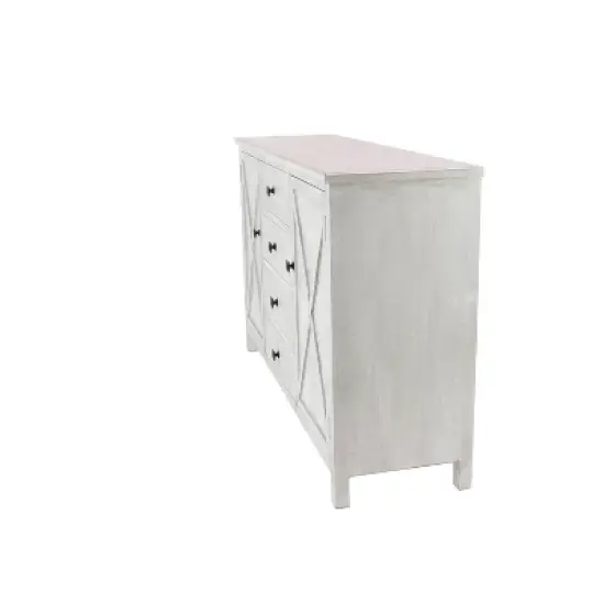 Farmhouse Wood Rectangular Sideboard White - Olivia & May image {8}