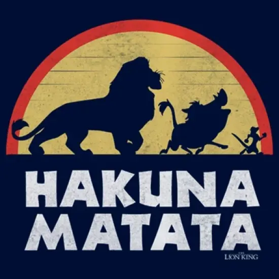 Boy's Lion King Hakuna Matata Silhouette T-Shirt image {1}