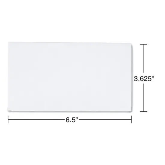 Staples Simply QuickStrip Security Tint #6 3/4 Env 3 5/8" x 6 1/2" White 50/BX 862999 image {2}