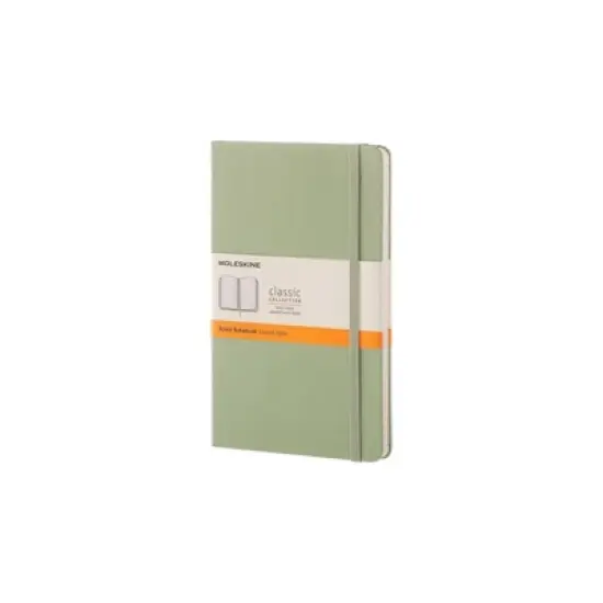 Moleskine 240pg Ruled Notebook Large Hardcover Light Green: 5x8.25", Journal, Acid-Free, Elastic Closure, Pocket image {8}