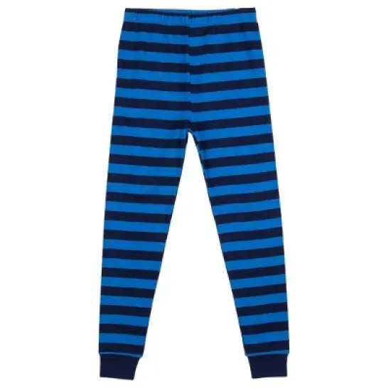 Naruto Classic Characters Youth Blue Striped Short Sleeve Pajama Set image {3}