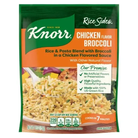 Knorr Rice Sides Chicken Broccoli Rice Mix - 5.5oz image {6}