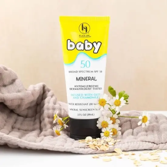 Black Girl Sunscreen Baby Mineral Lotion Broad Spectrum - SPF 50 - 3 fl oz image {2}