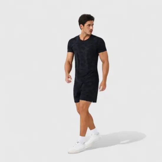 Anna-Kaci Active Men's Camo Print Short Sleeve Performance Tee with Quick-Dry Lightweight Stretch Fabric image {6}