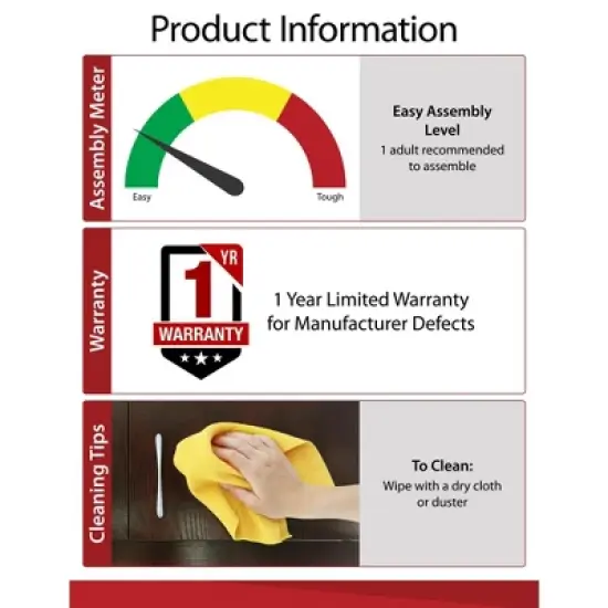 Anthony Single Pedestal Desk Rustic - Room & Joy image {6}