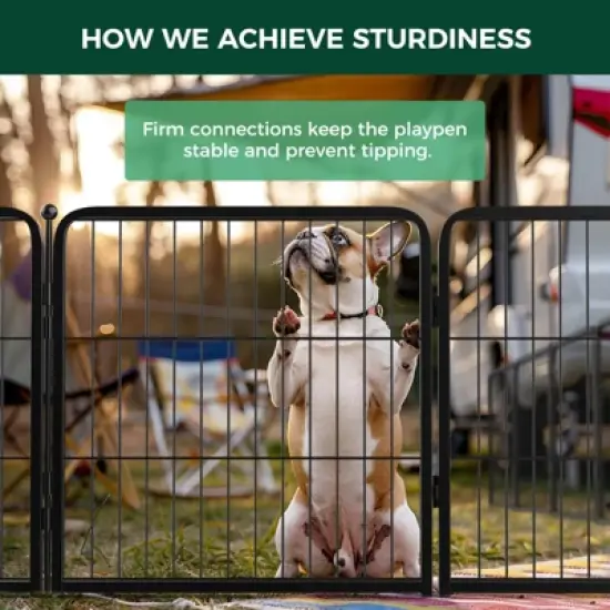 FXW Instant Dog Playpen, Portable Pet Fence for Outdoor, RV Trips, and Camping, Panels for Puppy and Small Dogs│Patented image {6}