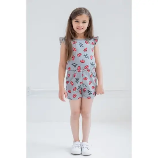 Rolling Stones Girls French Terry Sleeveless Romper Toddler image {2}