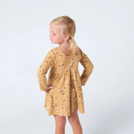 Gerber Infant & Toddler Girls' Long Sleeve Dresses, 2-Pack image {2}