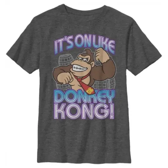 Boy's Nintendo Donkey Kong It's On T-Shirt image {4}