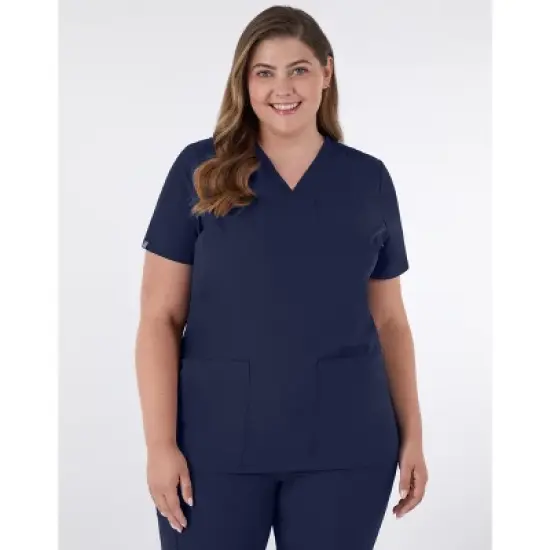 Hanes Comfort Fit Scrubs Women's Rib Back Scrub Top image {3}