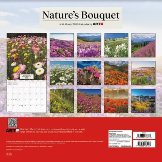Trends International 2026 Nature's Bouquet 12"x12" Wall Calendar image {3}
