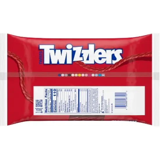 Twizzlers Twists Strawberry Licorice Candy Zipper Bag - 32oz image {3}