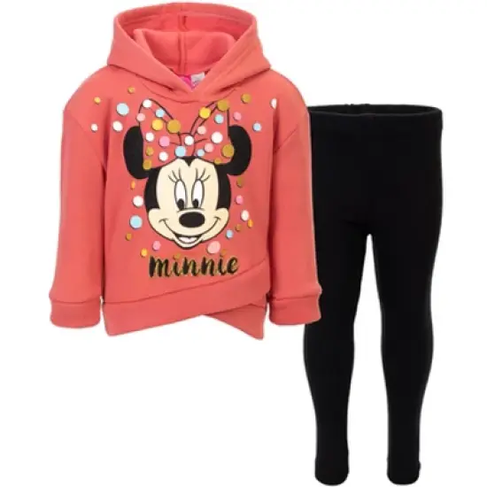 Disney Minnie Mouse Mickey Mouse Fleece Hoodie and Leggings Outfit Set Toddler image {14}