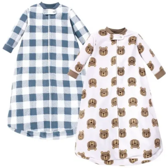 Hudson Baby Infant Boy Long-Sleeve Fleece Sleeping Bag, Little Bear, 0-9 Months image {3}