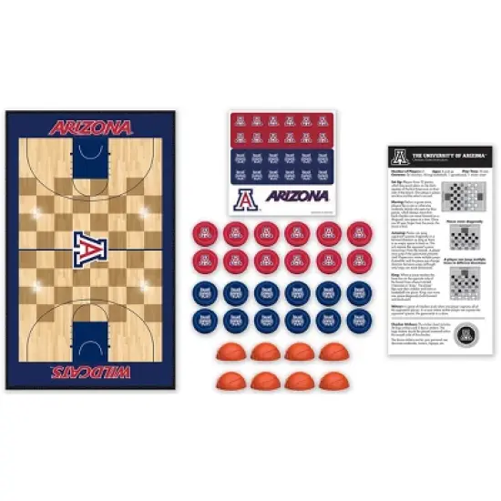 MasterPieces Officially licensed NCAA Arizona Wildcats Checkers Board Game for Families and Kids ages 6 and Up image {2}
