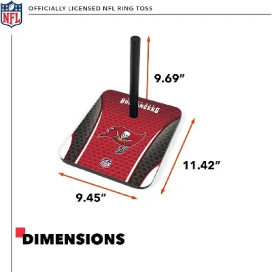 NFL Tampa Bay Buccaneers Solid Wood Quoits Toss Game image {2}
