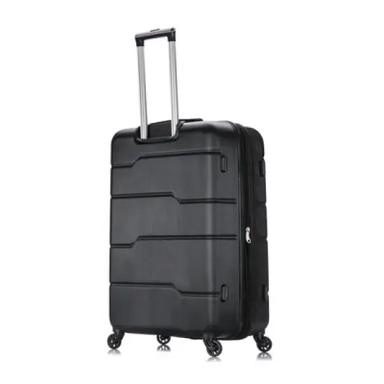 DUKAP Rodez Lightweight Hardside Carry On Spinner Suitcase - Black image {4}