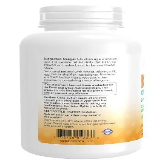 Kid Cal by Now Foods  -  100 Lozenge image {2}