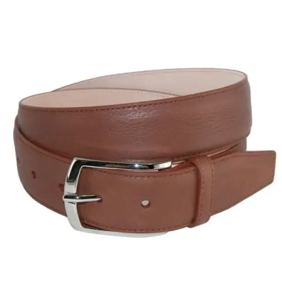 CrookhornDavis Men's Borgo Boxcalf Dress Belt with Solid Brass Buckle image {6}