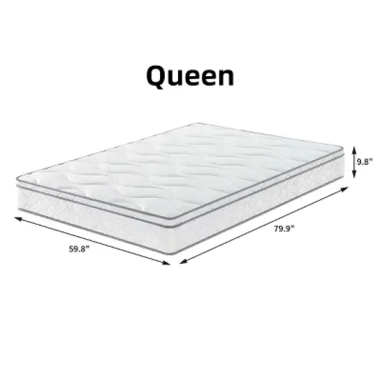 Rbied Memory Foam Mattress, 10 Inch Hybrid Mattress with Gel Memory Foam, Dust-proof and Anti-allergic Safety Material image {12}