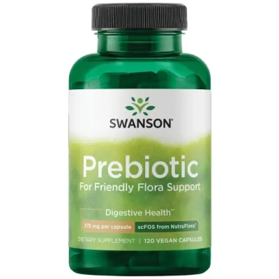 Swanson Prebiotic for Friendly Flora Support - Fos from Nutraflora 375 mg 120 Veg Caps image {5}