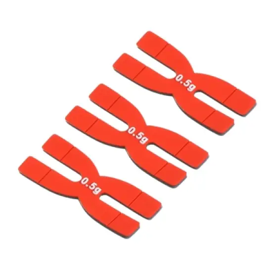 Unique Bargains Silicone Adjustable Vibration Dampeners H Badminton Racket Weight Balance Strip 0.5g 3 Pcs image {8}