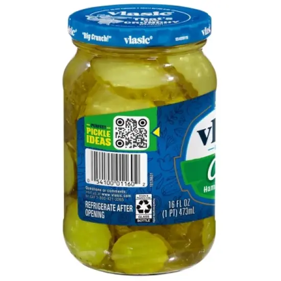 Vlasic Ovals Hamburger Dill Chips - 16 fl oz image {1}