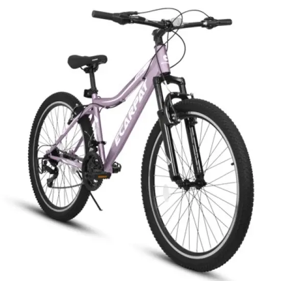 Aukfa 26 Inch Mountain Bike for Adults & Teens - 21 Speed, Front Suspension, Dual Disc Brakes, Carbon Steel Frame image {3}