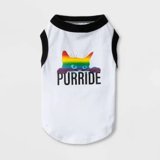 Purride Pride Dog and Cat Tank Shirt - White - Boots & Barkley&trade; image {1}