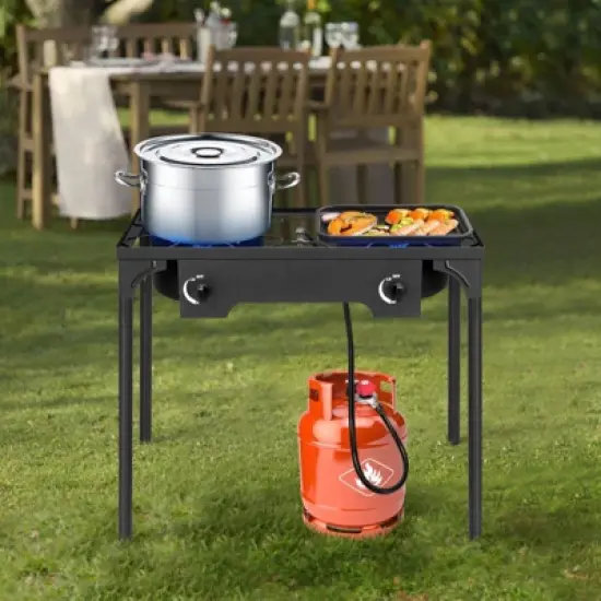 Winado 2 Burner High Pressure Propane Outdoor Stove image {9}