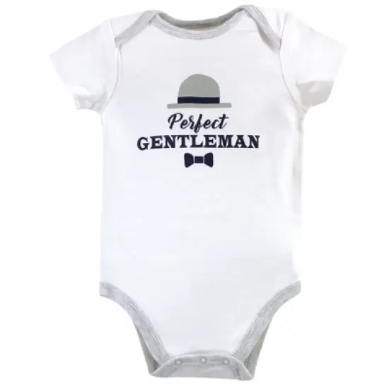 Luvable Friends Baby Boy Cotton Bodysuits 5pk, Gentleman image {2}