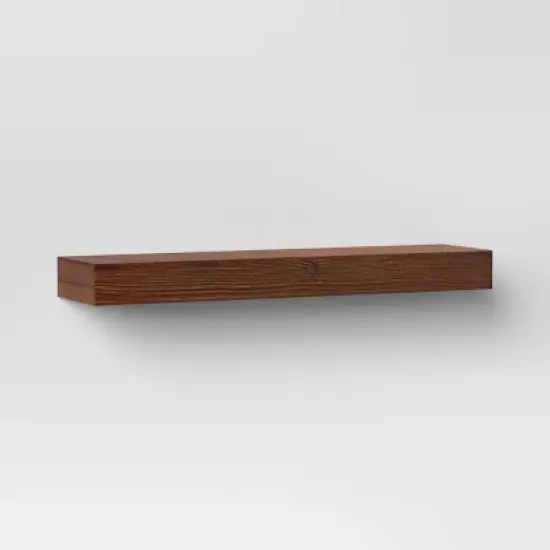 24" Floating Wood Shelf - Threshold&trade; image {3}