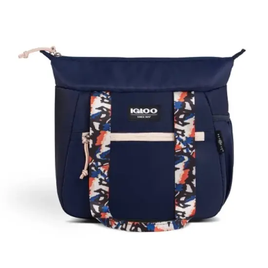 Igloo Repreve Carry All Lunch Bag with Pack In - Navy Butterfly image {4}