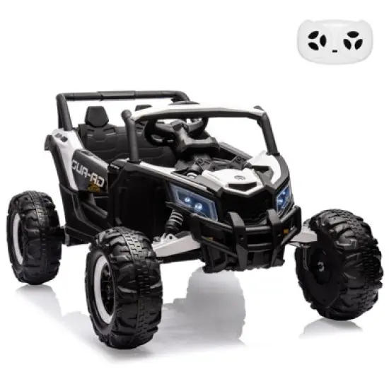 24V 2 Seater Ride on UTV Car, Electric Vehicle, Battery Powerd Electric Off-Road UTV Car w/Remote Control image {11}