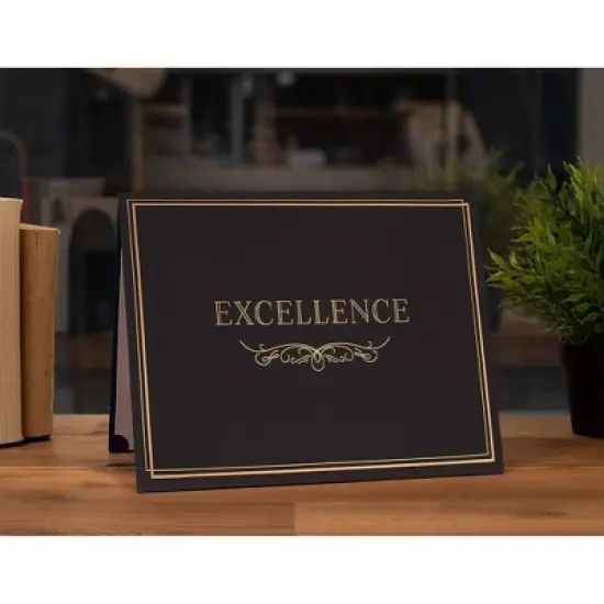 Sustainable Greetings 12 Pack Award Certificate Holder, Folder & Cover for Letter Size Documents, Files & Graduation Diploma, Black image {1}