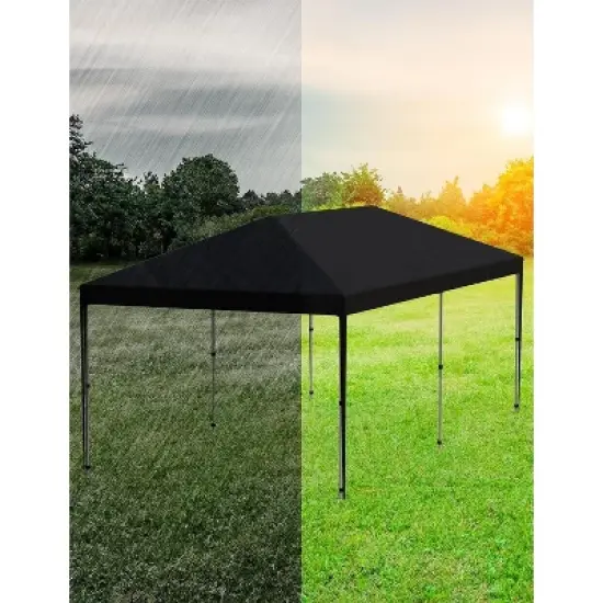 10'x20' Heavy Duty Commercial Canopy Tent, UV & Waterproof Instant Shelter with 2 Sidewalls, Includes Carry Bag, 4 Weight Bags, 8 Stakes, 6 Ropes image {5}