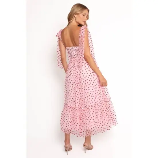 Petal and Pup Floret Midi Dress - Red Hearts XL image {2}