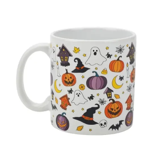 Halloween Ghosts & Scary Icons 2-Pack 16 Oz Ceramic Mugs image {3}