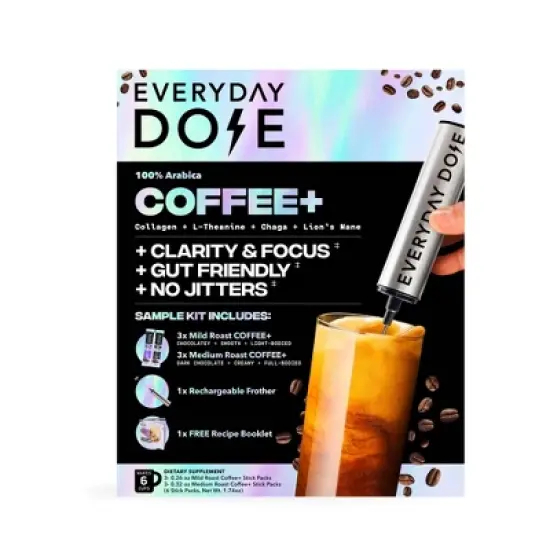 Everyday Dose Mushroom Coffee Sample Kit - 1.74oz image {6}