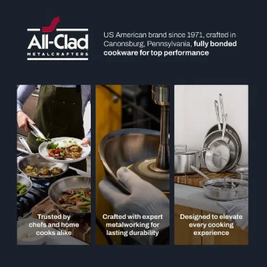 All-Clad 11" Nonstick Square Grill, HA1 Hard Anodized, Black image {7}