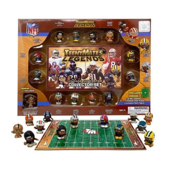 TeenyMates NFL Legends Vintage Superstar Football Collector Set image {1}