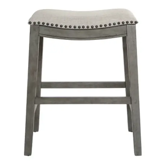 24" Saddle Counter Height Barstool - OSP Home Furnishings image {2}
