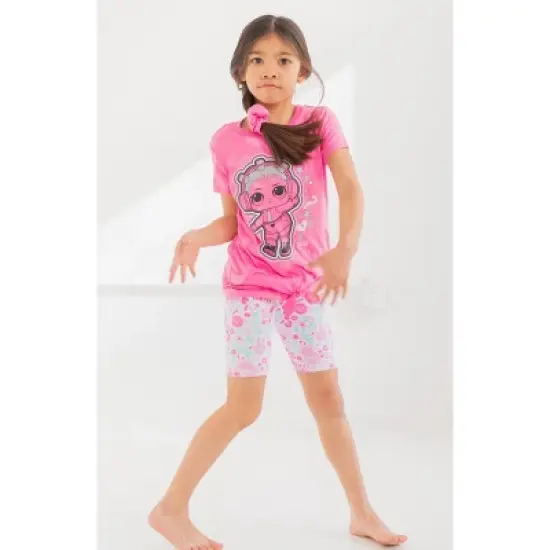 L.O.L. Surprise! Girls Graphic T-Shirt and Bike Shorts Set Toddler to Big Kid image {2}