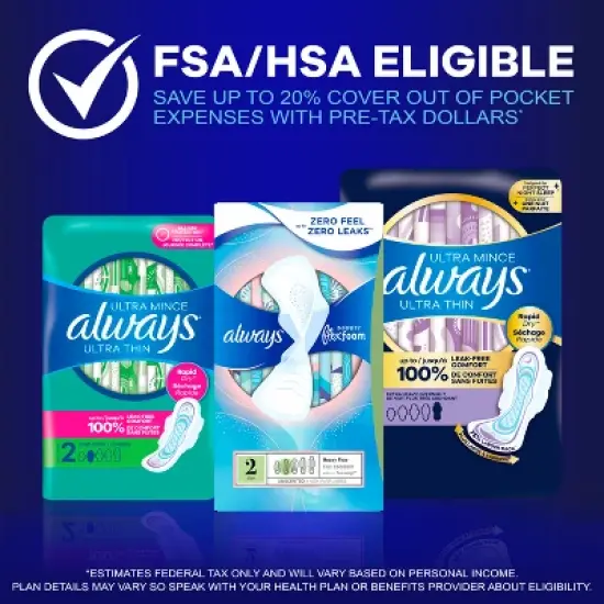 Always Ultra Thin Extra Heavy Overnight Pads image {7}