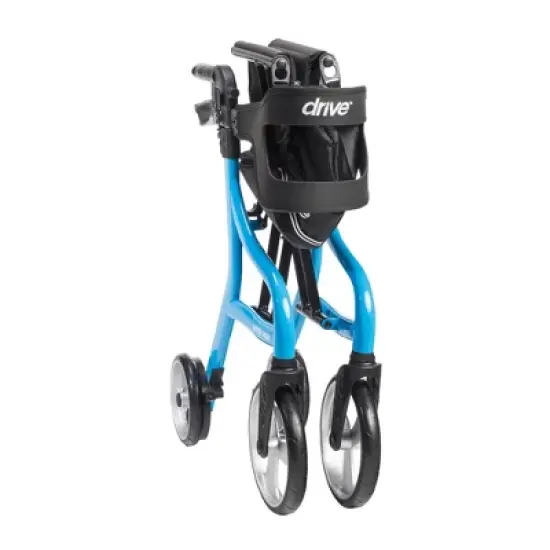 Drive Medical Nitro Sprint Rollator Walker - Height-Adjustable, Folding - Blue image {2}