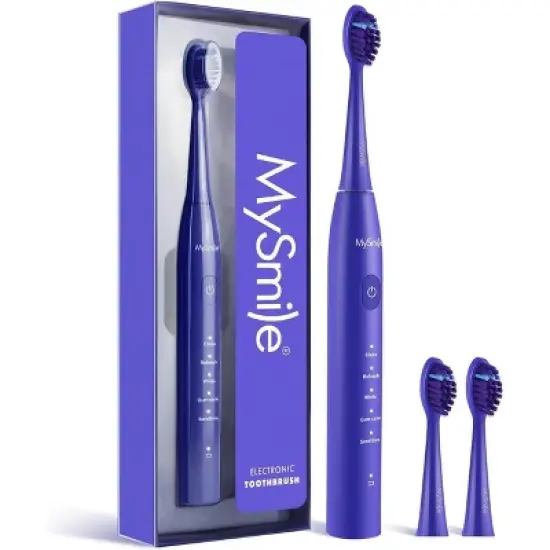 MySmile DY156 Electric Toothbrush for Adults, 3 Brush Heads, One Charge for 60 Days image {8}