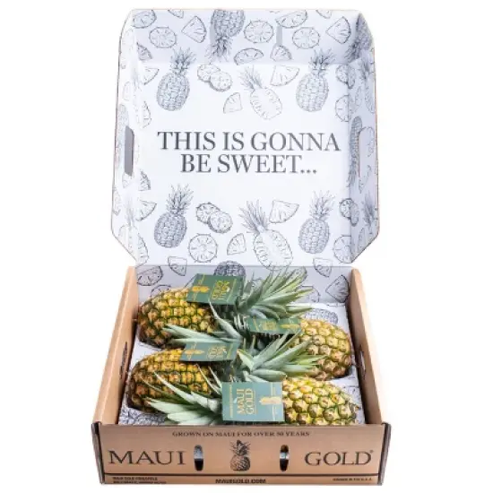 Freshly Picked Maui Gold Pineapples - 4ct image {3}